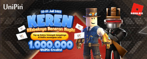 KEREN – Kesbeknya Beneran Nagih! Top up Roblox dan Menangkan 1.000.000 UniPin Credits!